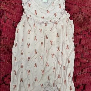 Adorable Lobster Print Kids One Piece